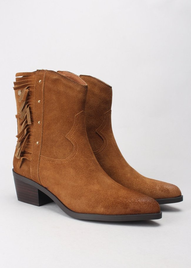 botin campero flecos serraje camel