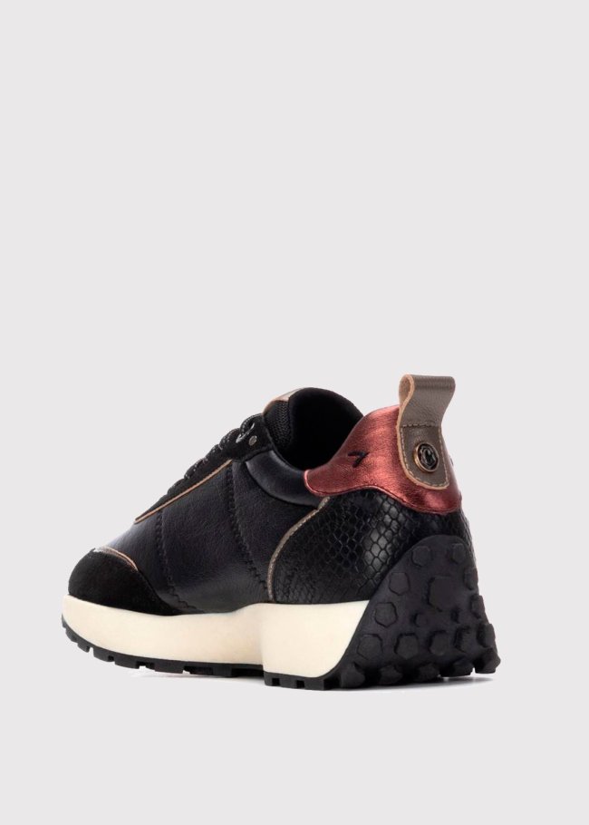 deportiva piel negro