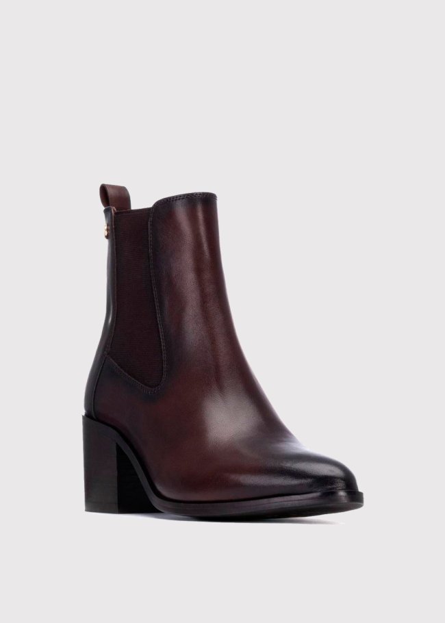 botin piel marron
