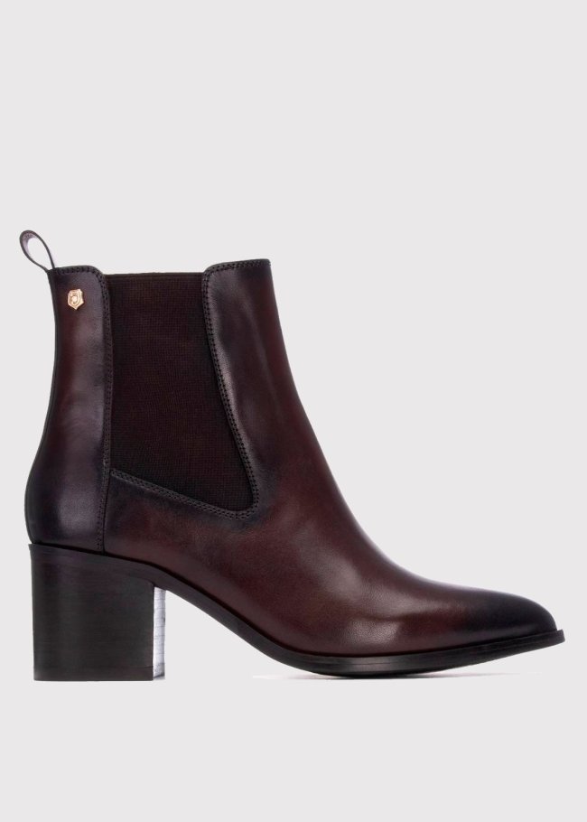 botin piel marron