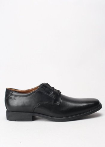 tilden plain black leather