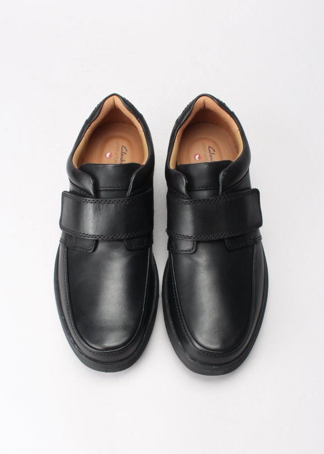 un abode strap black leather