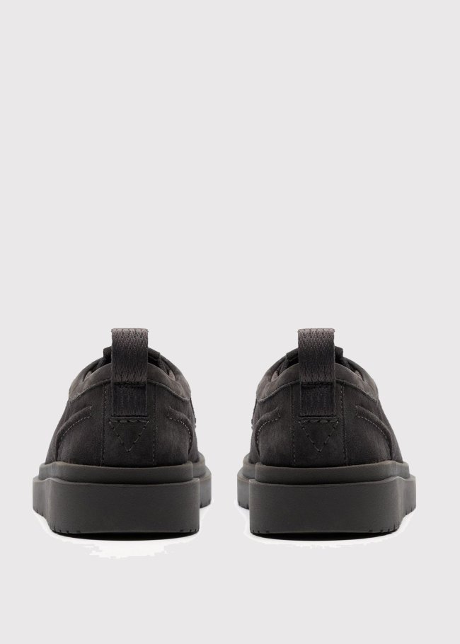 polden moc dark grey suede