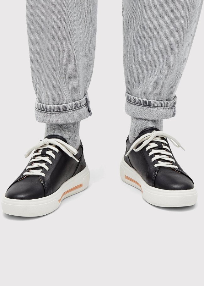 hollyhock walk black leather