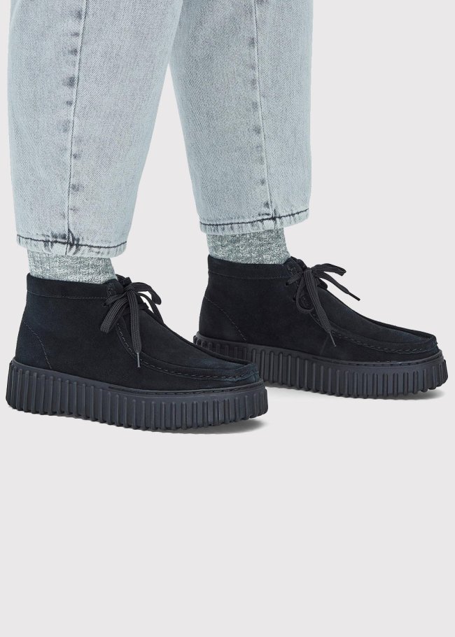 torhill moss black suede