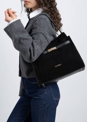 bolso serraje negro 2