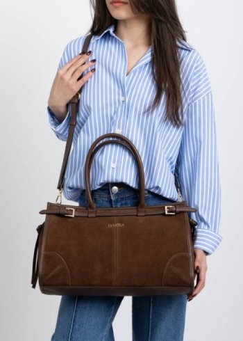 bolso serraje marron 2