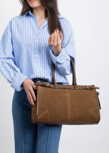 bolso serraje camel 2