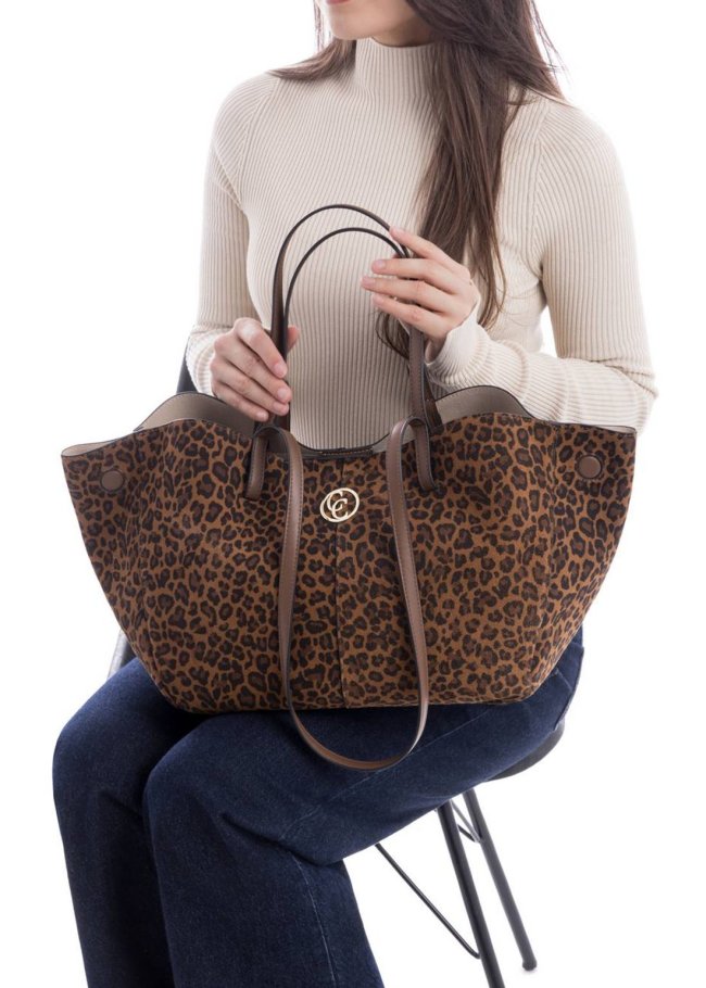 bolso serraje leopardo