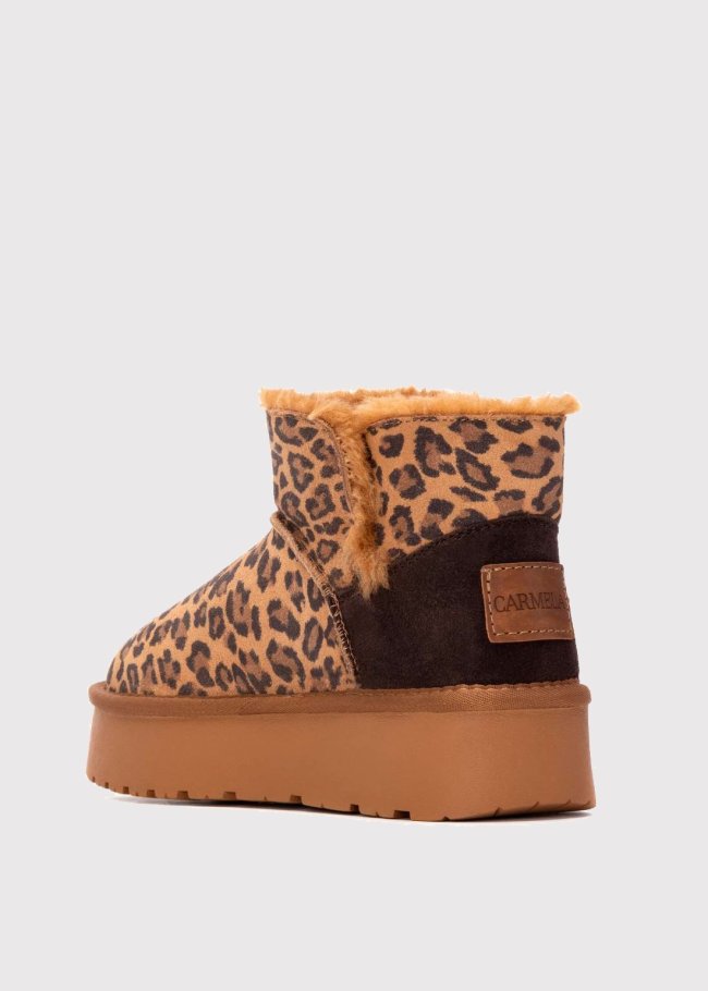 botin serraje leopardo