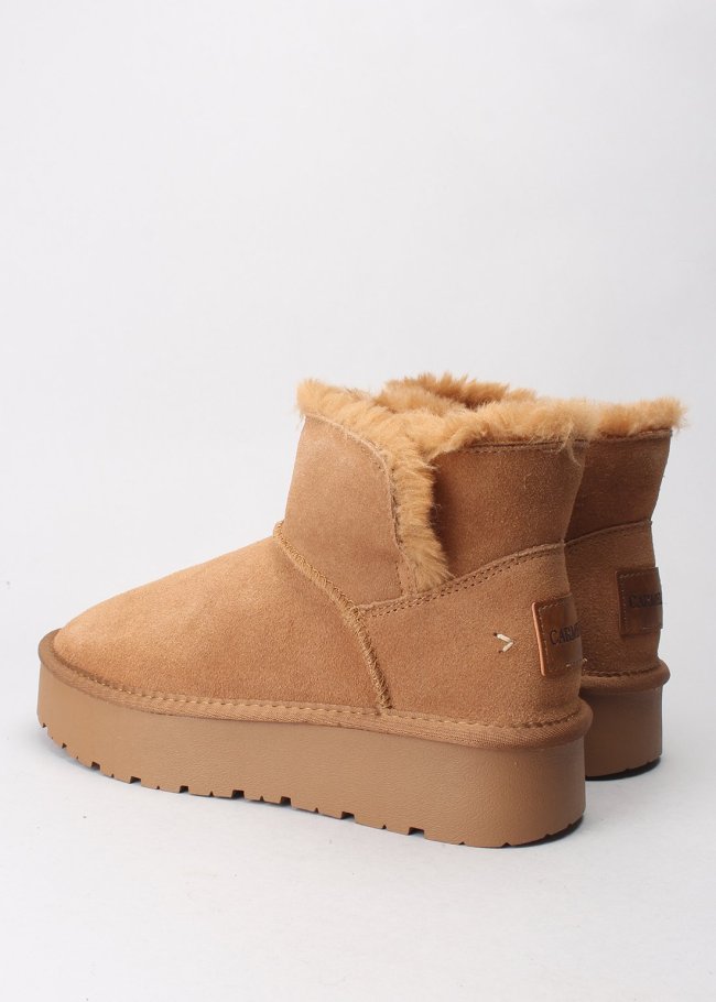 botin serraje camel