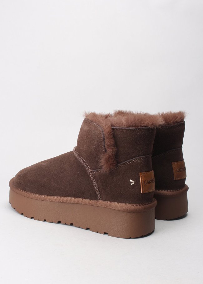 botin serraje marron