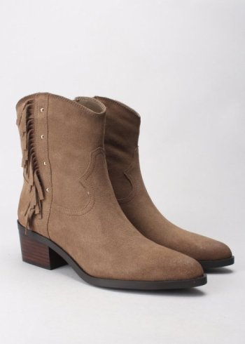 botin campero flecos taupe 2