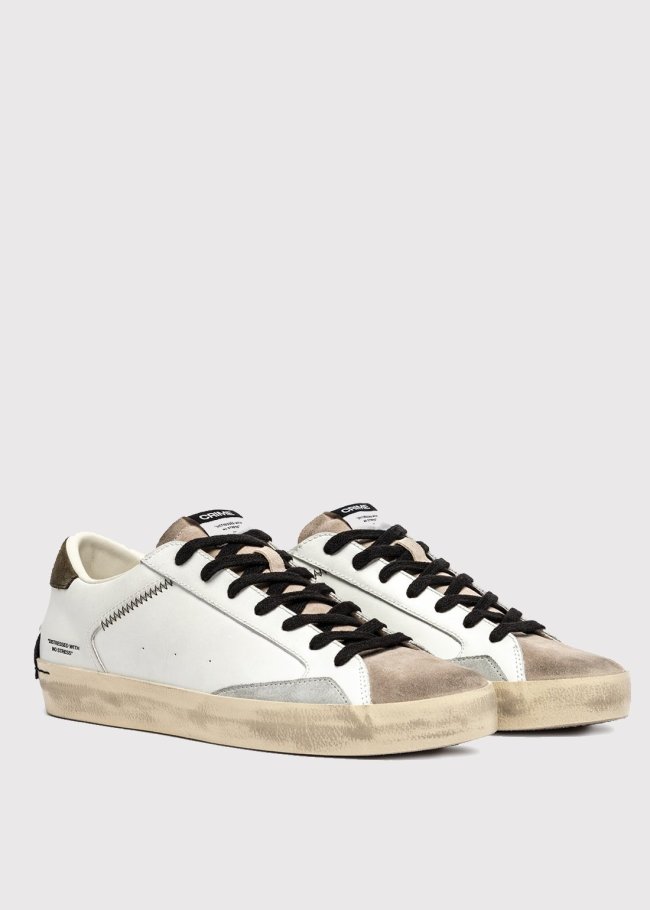 deportiva blanca serraje beige...