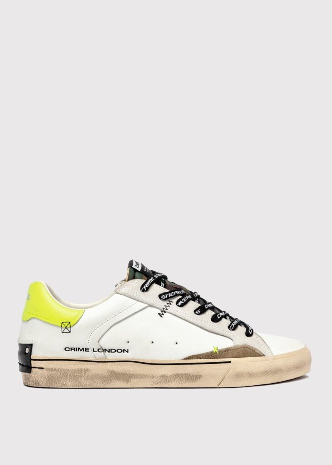 deportiva blanca talon fluor