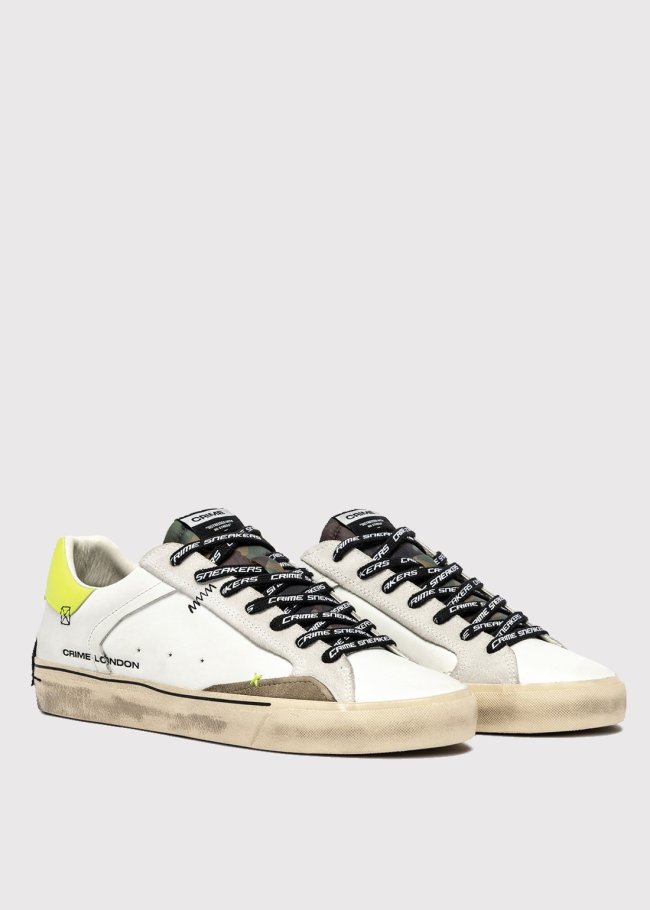 deportiva blanca talon fluor