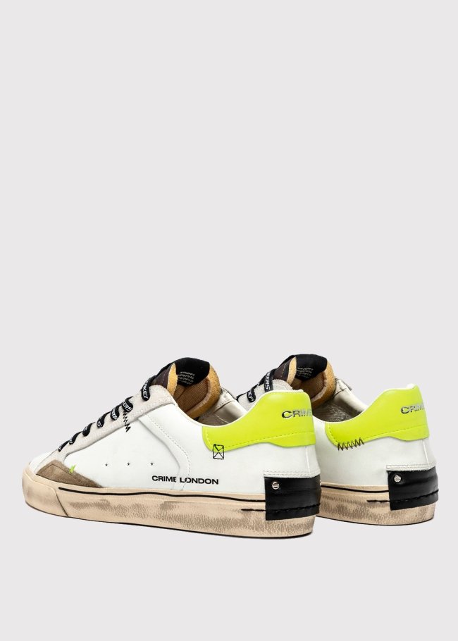 deportiva blanca talon fluor