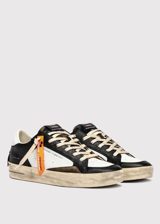 deportiva blanco negro