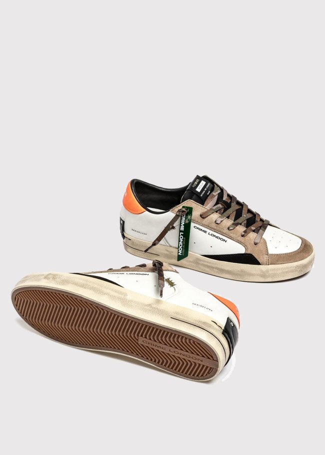 deportiva blanco taupe