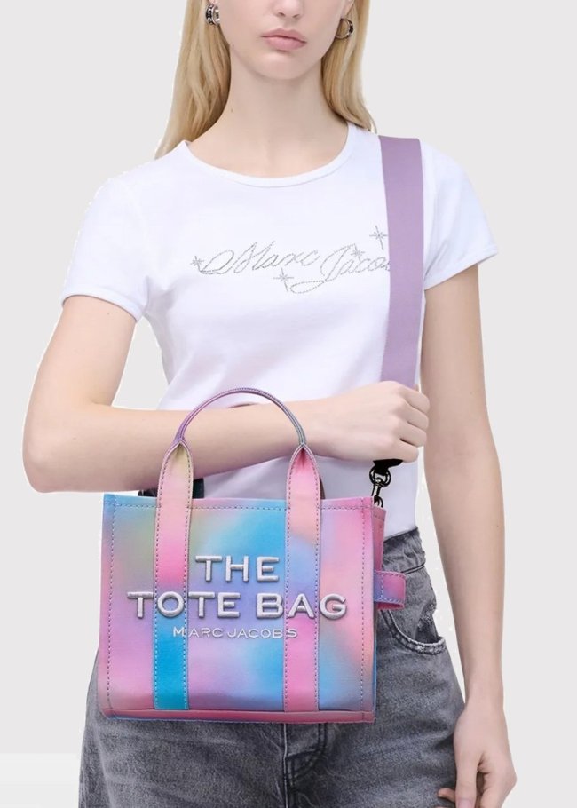 The small tote blue multi