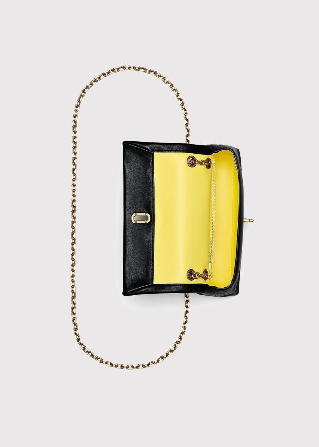 The dual chain mini bag negro