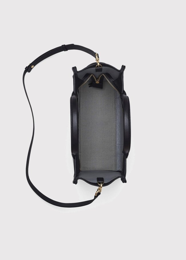 The medium tote black