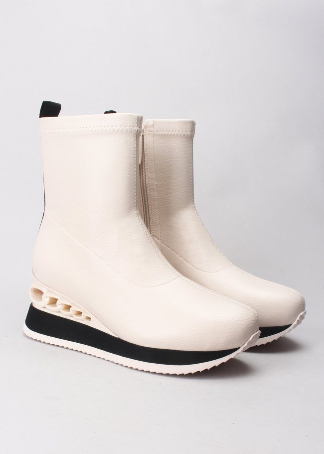 goya botin napa vegana elastica white