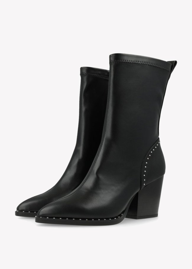 botin napa elastica negra