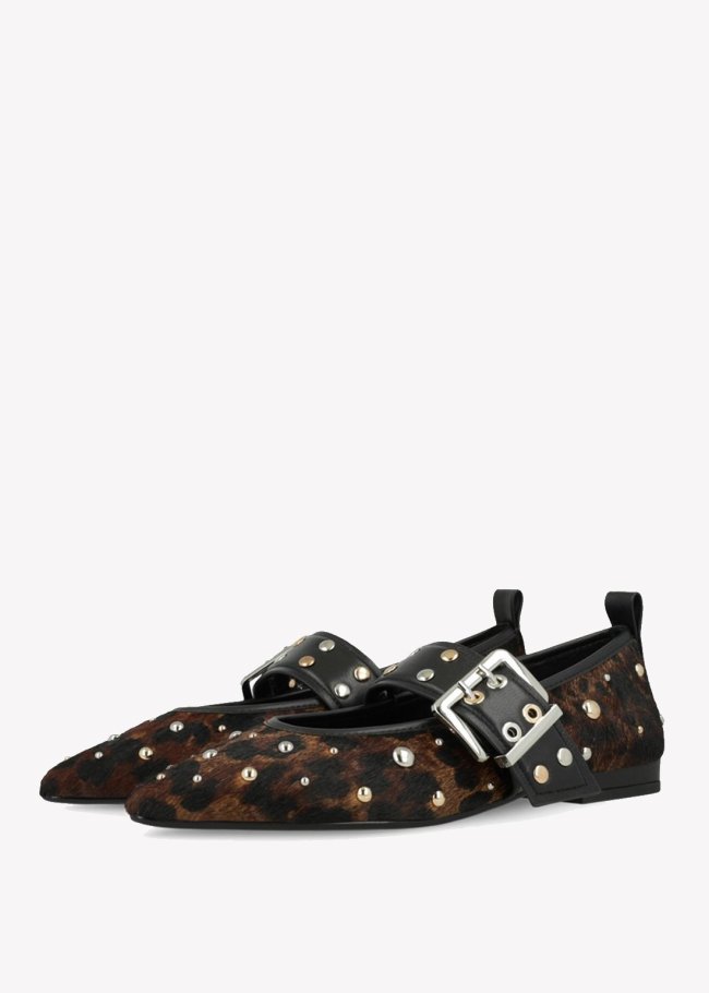 salon hebilla pony leopardo/ napa black