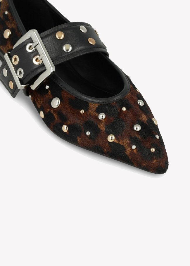 salon hebilla pony leopardo/ napa black