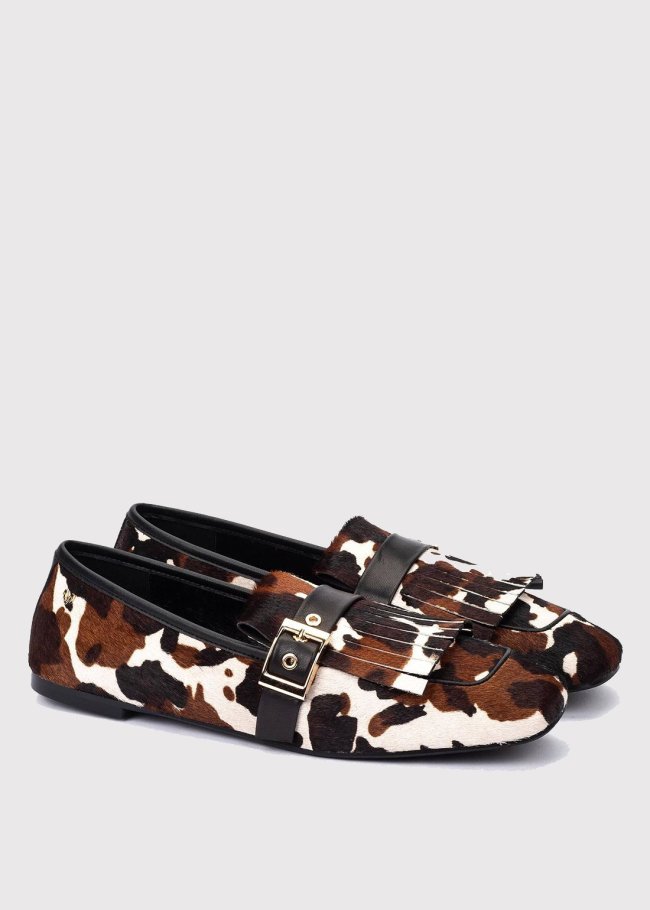 rubicone mocasin flecos marron