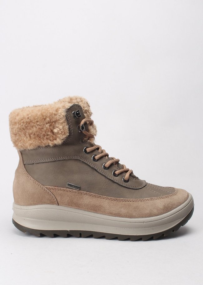 botin cordones serraje fango