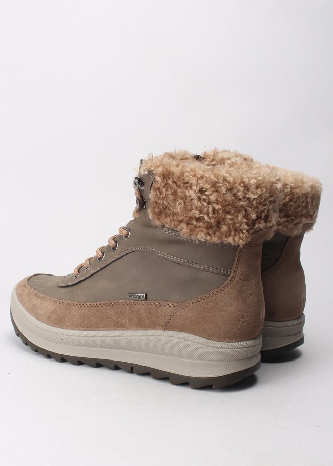 botin cordones serraje fango