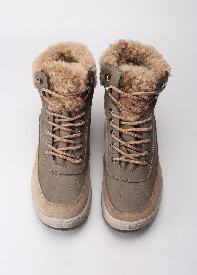 botin cordones serraje fango