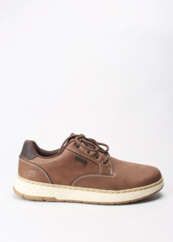 deportiva round toe brown