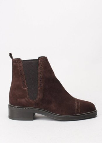 botin serraje chocolate