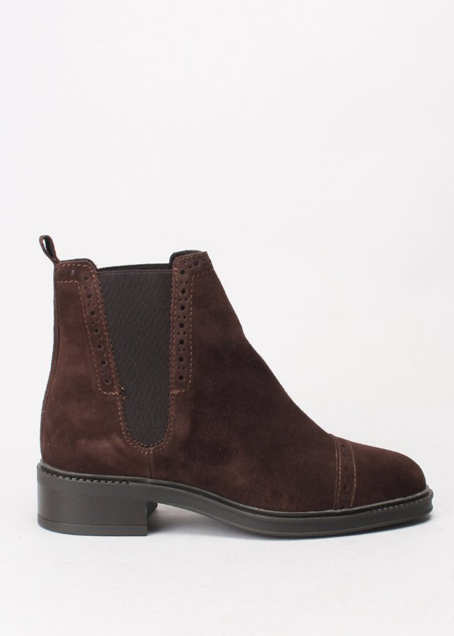 botin serraje chocolate