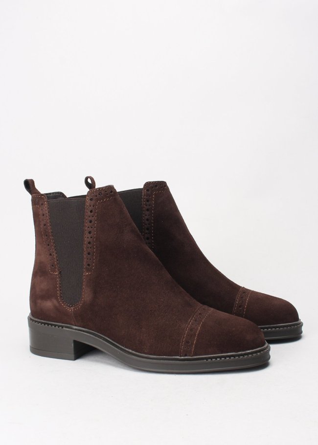 botin serraje chocolate