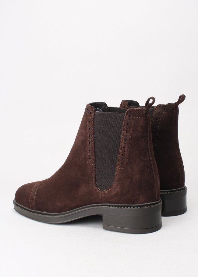 botin serraje chocolate