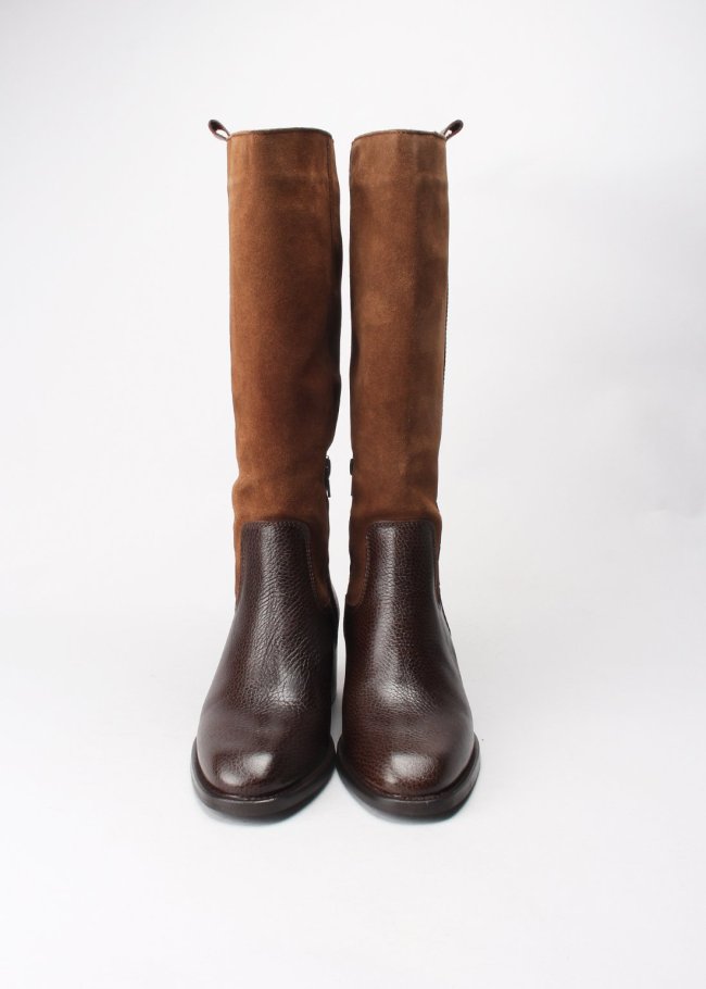 bota ciervo serraje marron