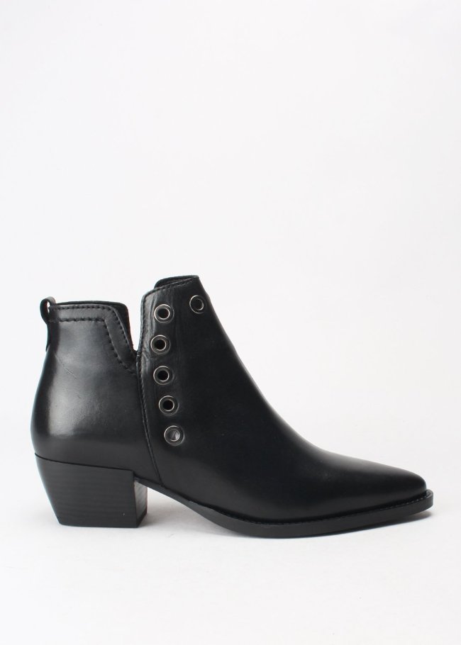 botin piel negro