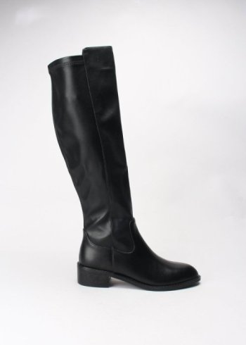 bota lycra pu negro