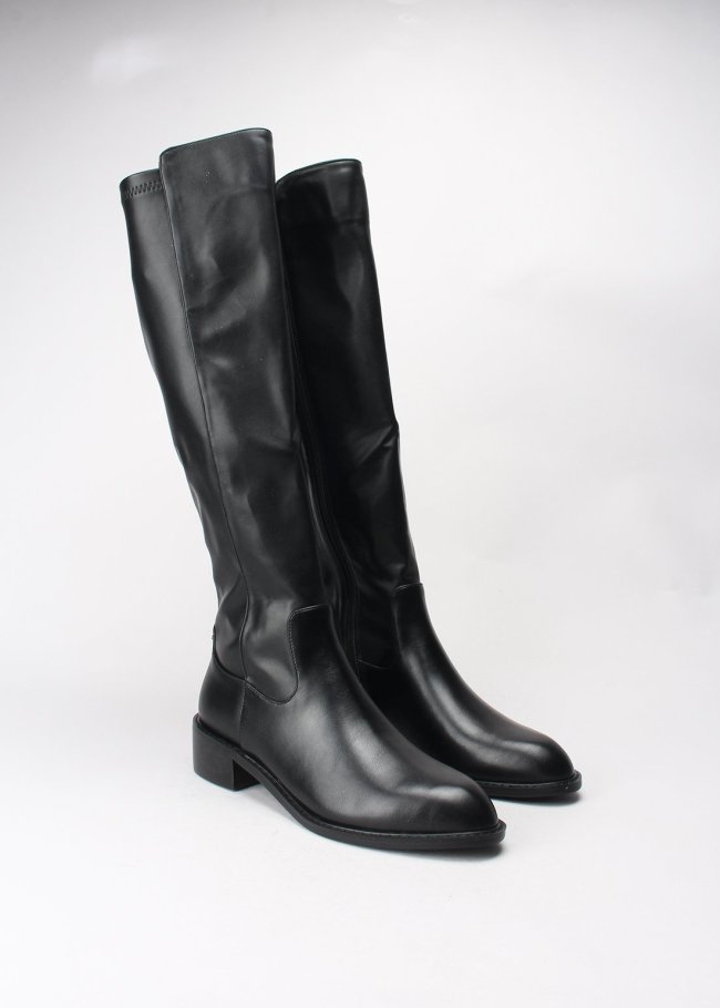 bota lycra pu negro