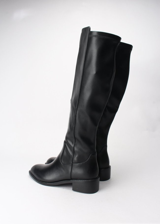 bota lycra pu negro