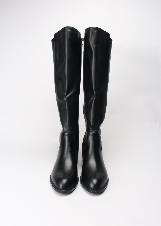 bota lycra pu negro