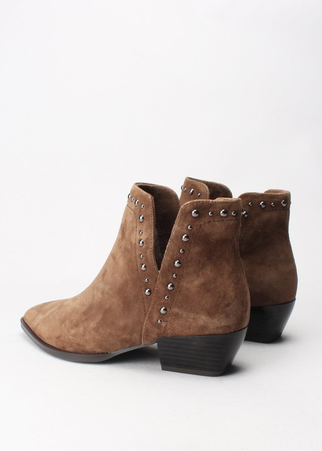 botin tachas serraje taupe