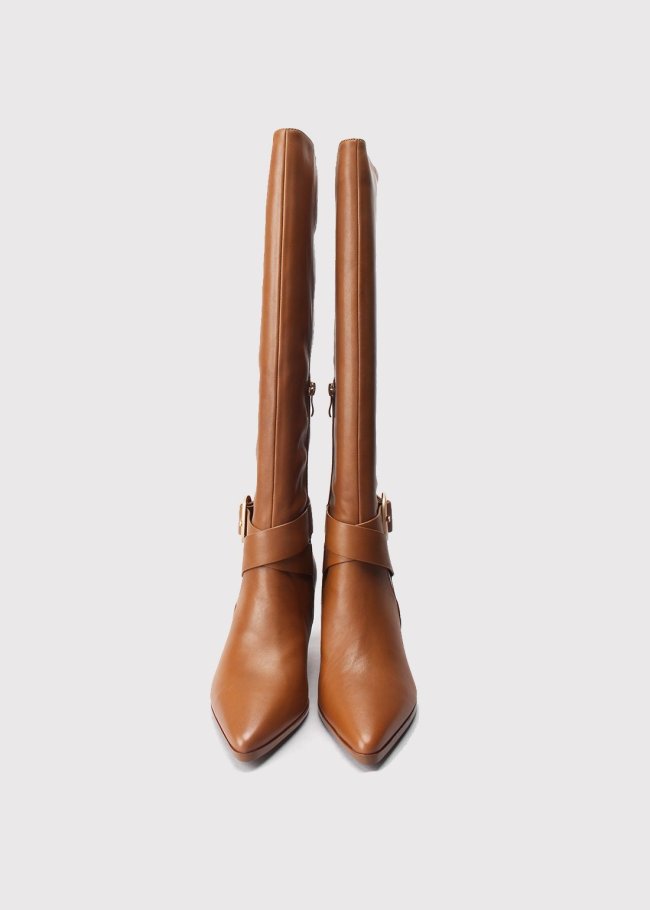 bota napa cepillada cuero