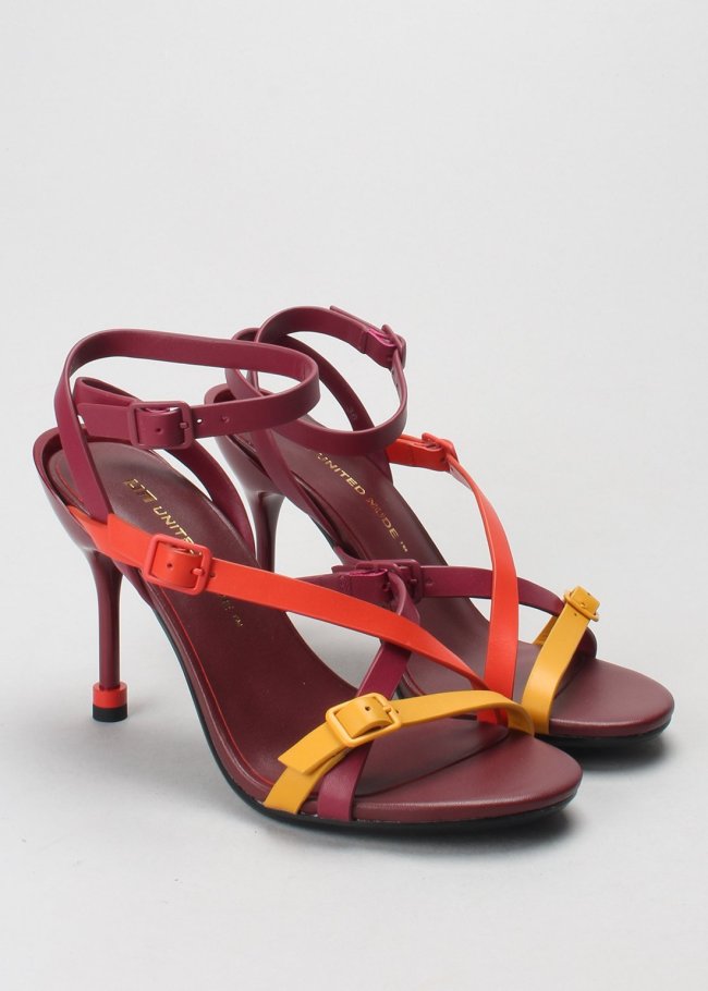sandalia mod sia strappy  color lava