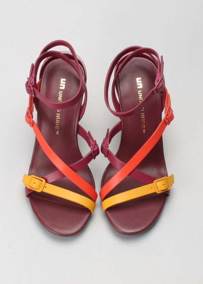 sandalia mod sia strappy  color lava
