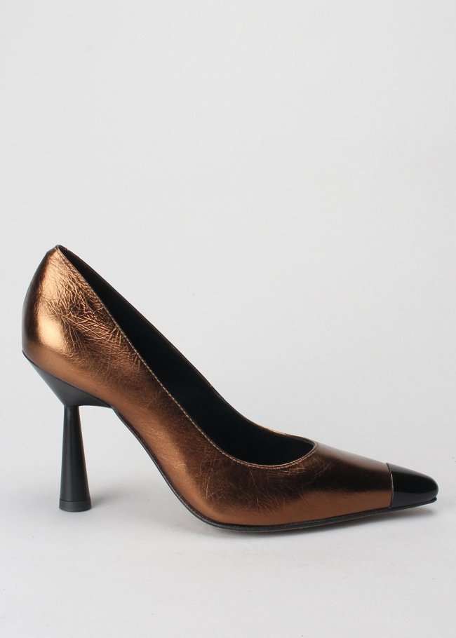 salon tin cobre puntera metal negro